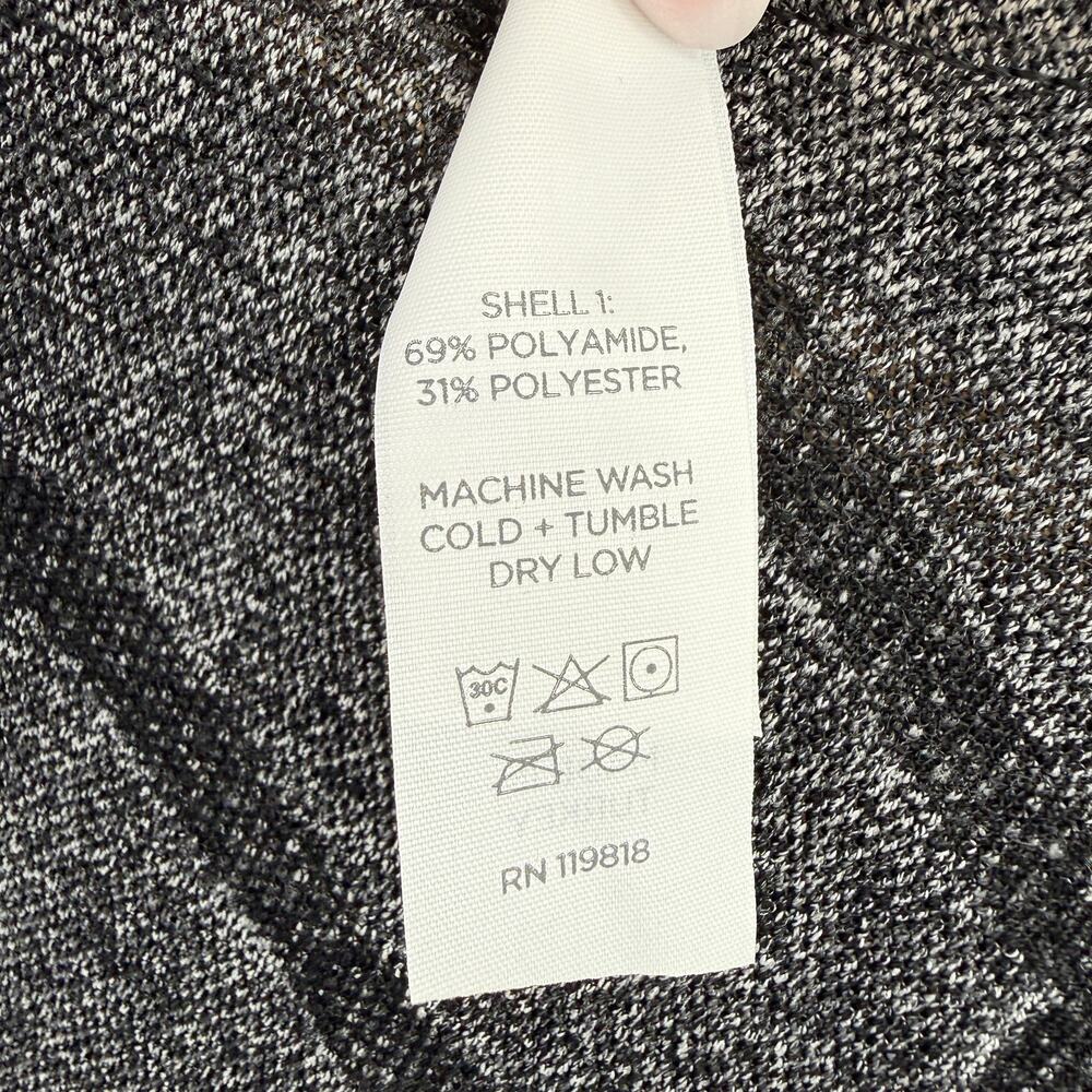 Oiselle Birds of a Feather Long Sleeve Running Shirt Womens Sz S Gray Black - Picture 8 of 8